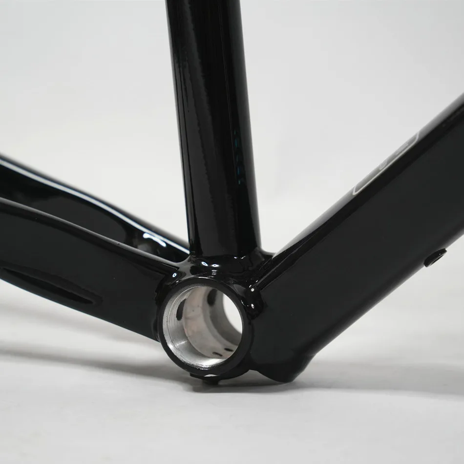 Seaboard Road Bicycle Frame GR02 Gravel Off-Road Disc Brake Aluminum Alloy Frameset, 700C Cylinder Shaft With Carbon Fork view 3