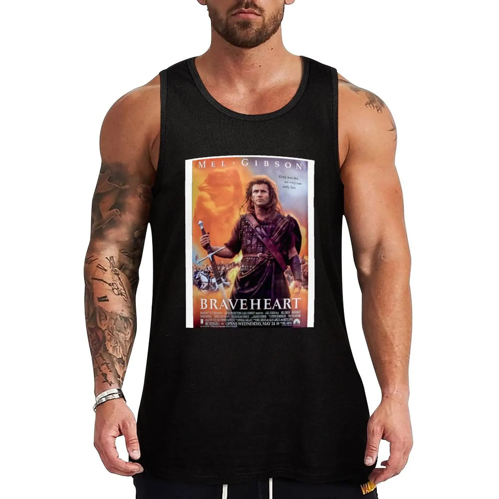 Braveheart Movie poster Tank Top sleeveless tshirts for men bodybuilding men man sexy?costume summer