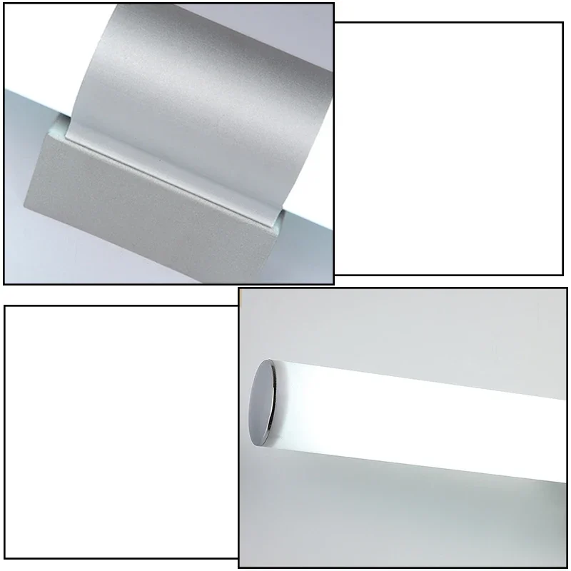 Lámpara Led de aluminio para espejo de pared, tubo impermeable, acrílico moderno, iluminación de baño, decoración de pared, 85-265V, 12W, 16W, 22W