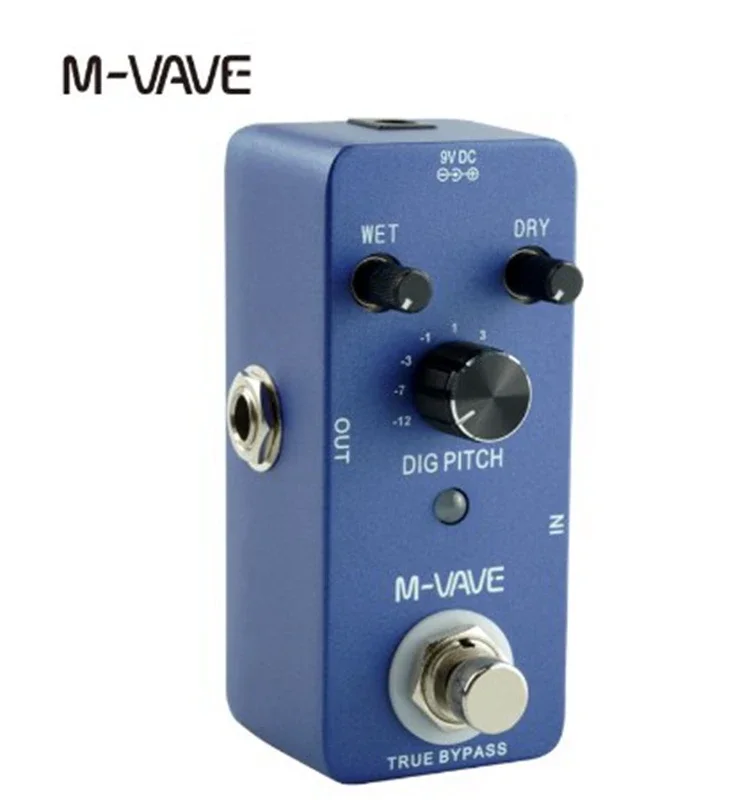 M-VAVE CUVAVE Effect Electric Guitar DIG PITCH Digital Analog Pedal Guitars Electric  Pedal Simulador