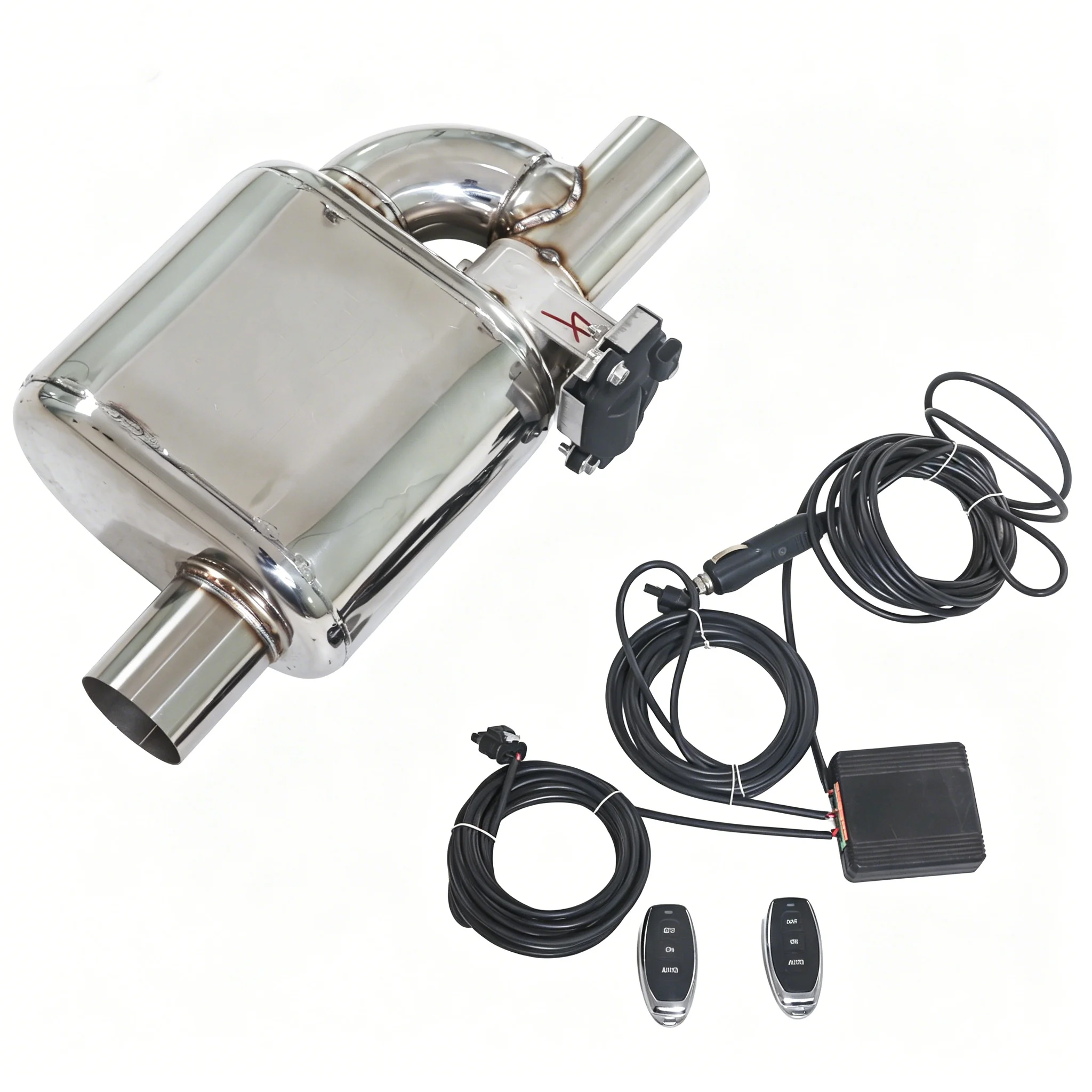 For  Brand Single Inlet and SingleI Outlet Muffler, Adjustable Electronic Valve Muffler Compatible, Universal Muffler