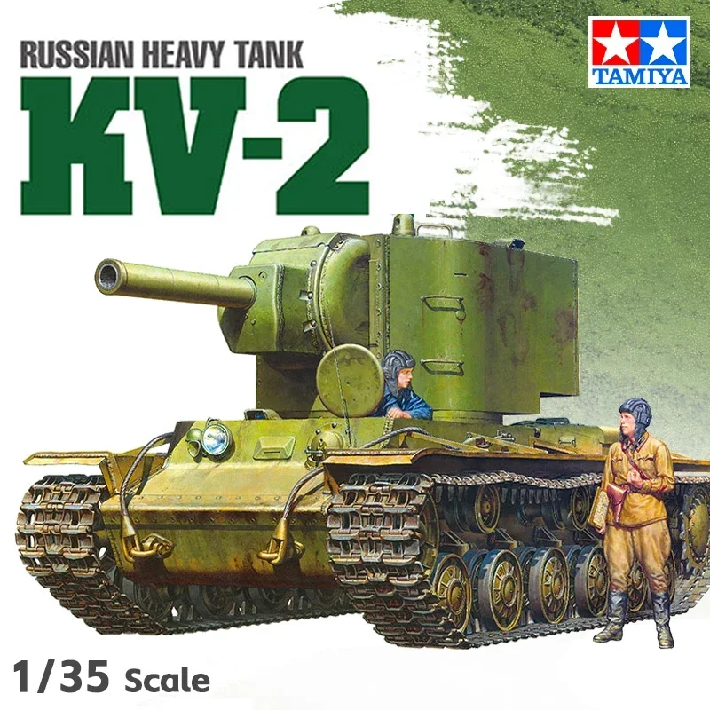 Комплект сборной модели TAMIYA 35375 Российский тяжелый танк КВ-2 1/35