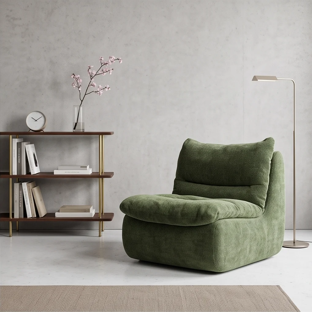 Cross-border Beanbag Chair for Small Apartmentsmodern Minimalist Design Fabric Art Upholstery Instagram-worthy Living