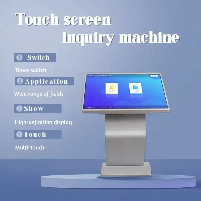 43 Inch Interactive Touch Screen Kiosk All in One Digital Signage Self Service Information Display for Shopping Mall Hotel
