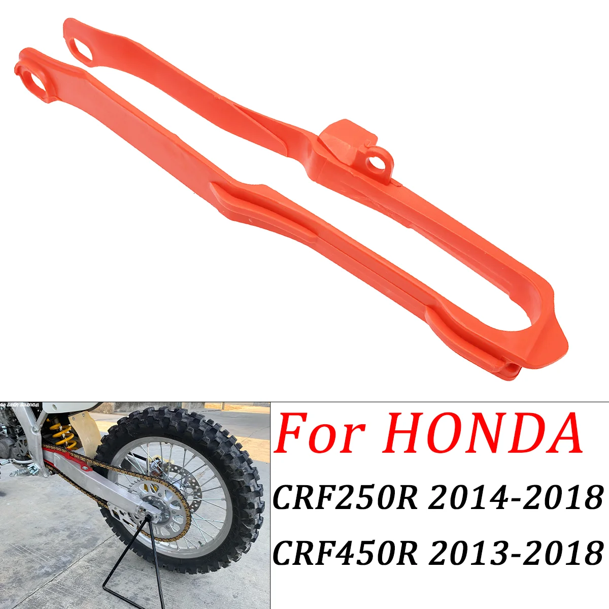 

Motorcycle Swingarm Chain Slider Guide Guard Enduro Dirt Pit Bike 2013-2017 2018 For Honda Honda CRF250R CRF450R CRF 250R 450R