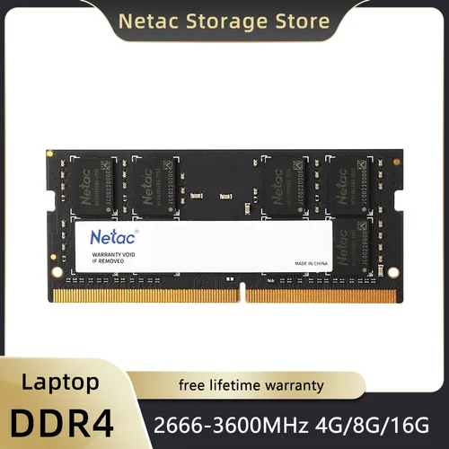 Netac Ram DDR4 Memoria para computadora portátil 2666Mhz 3200Mhz DDR4 4GB 8GB 16GB So-Dimm Memoria Ram DDR4 Notebook Laptop PC