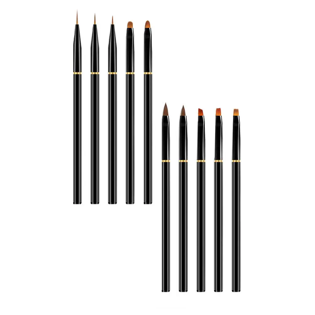 

10 шт., аксессуары для дизайна ногтей «сделай сам», тонкая работа, ручка для рисования ногтей, многоразовая удобная ручка для салона и домашнего использования