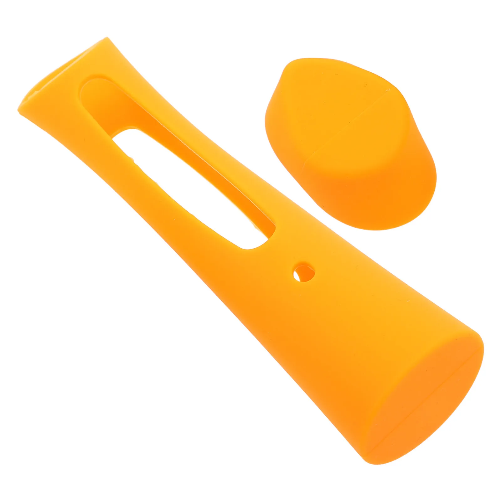 Orange Silicone Cover Compatible Facial Beauty Device Matte Handheld Skincare Tool Case Protective Beauty Gadget