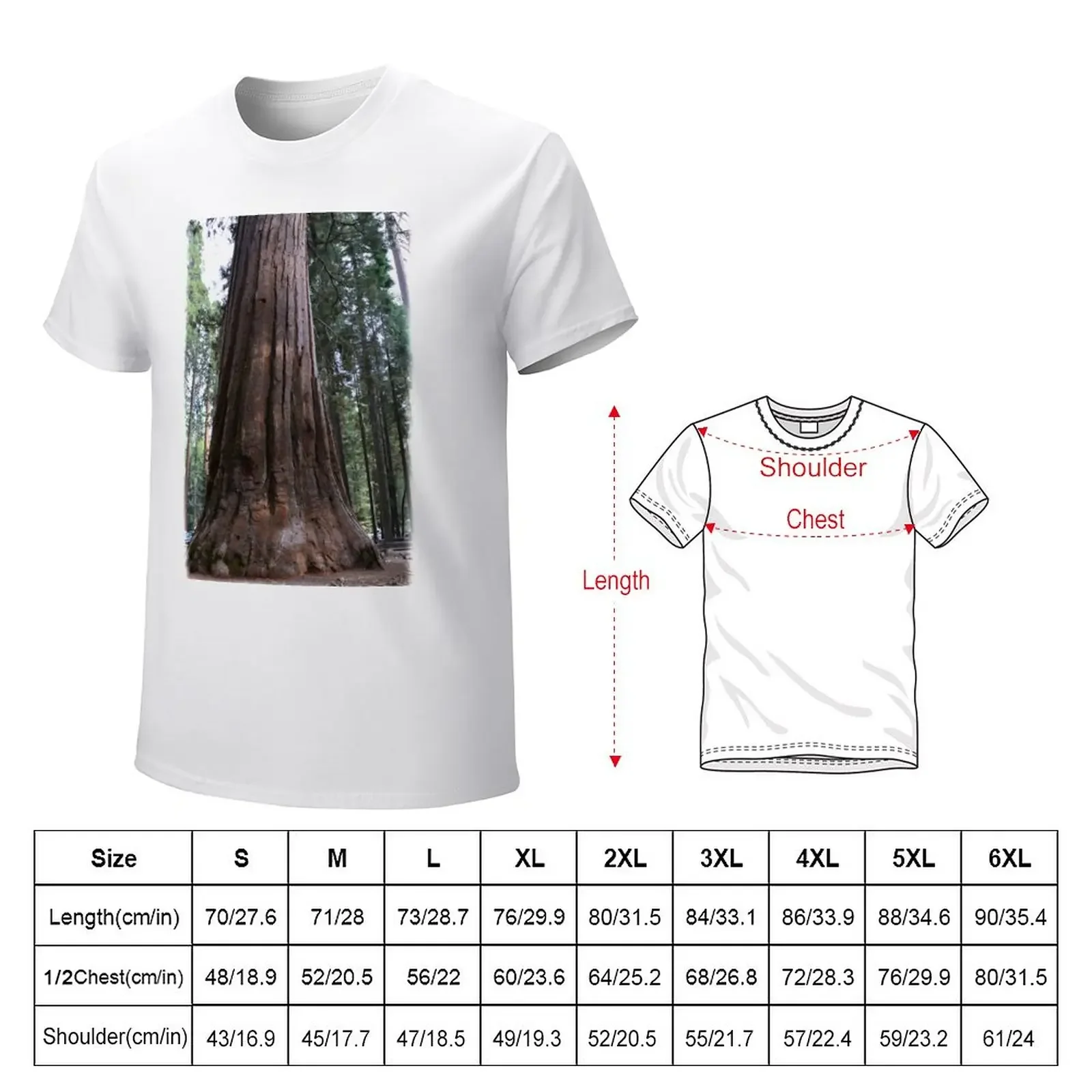 California giant sequoia redwood tree. T-Shirt sublime cute tops summer clothes mens graphic t-shirts big and tall