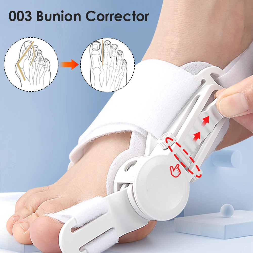 Bunion Corrector Unisex piede alluce valgo bretelle separatore punta girevole raddrizzatore Pedicure regolabile correttore dita dei piedi