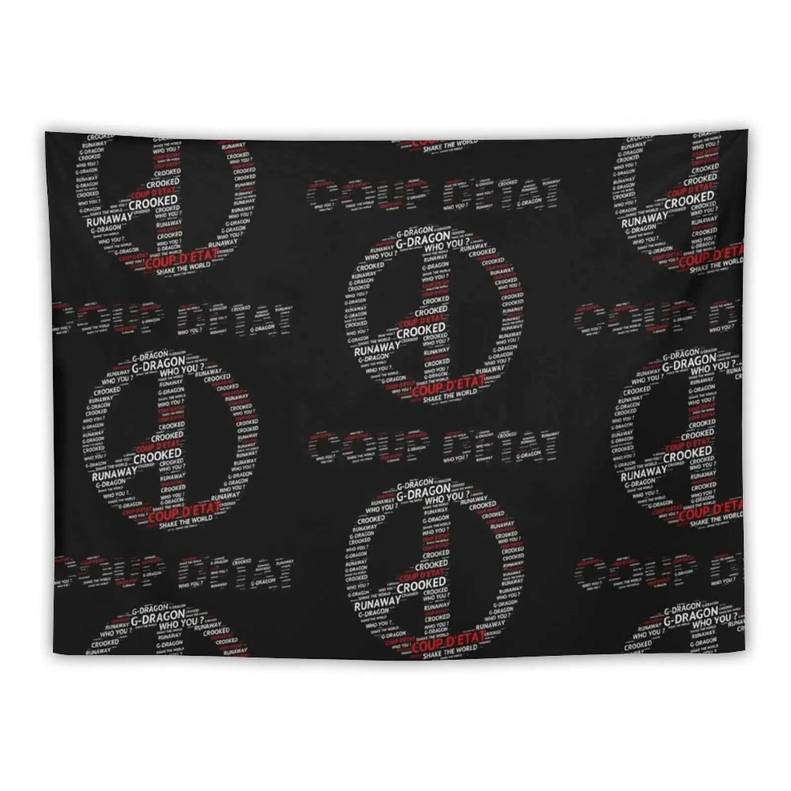 g-dragon coup detat design Tapestry Home Decor Accessories Room Decor Cute House Decorations Wallpaper Bedroom Tapestry