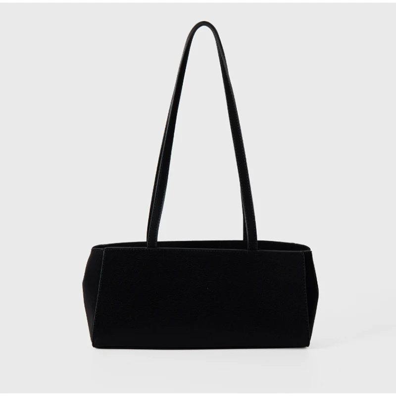 Metallösen-besetzte PU-Schultertasche, rechteckige Nieten-Handtasche für Damen, koreanische minimalistische Mode-Freizeit- und Arbeits-Tasche – Detail 12