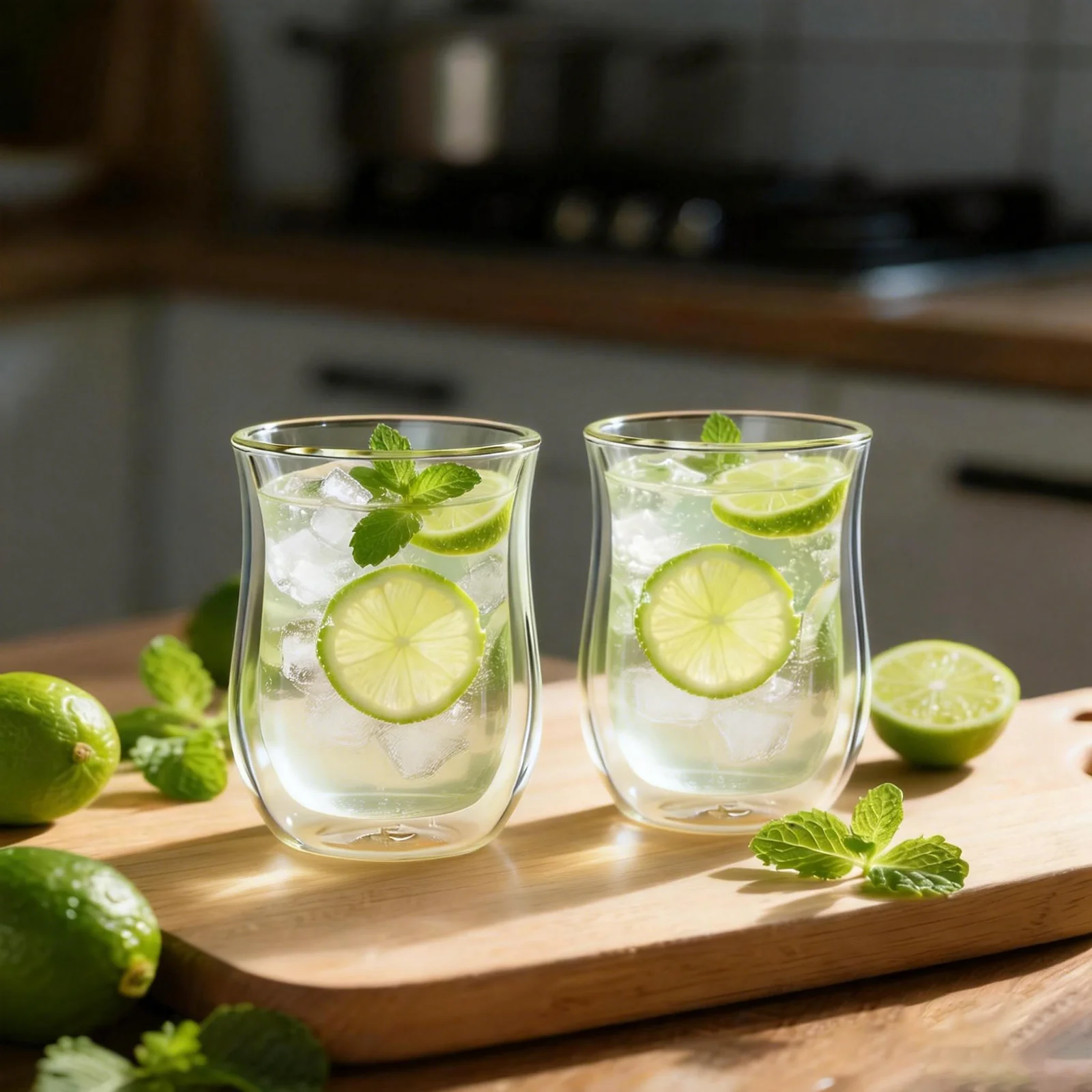 Easyworkz Double Walled Glass Coffee Mugs Set of 2,Clear Borosilicate Glass Cups for Coffee, Tea, Whiskey, Cocktails view 5