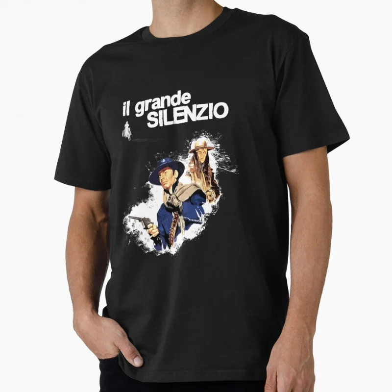 Il grande silenzio Eastwood Once Upon a Time in the West 1968 western movie Vintage cowboy film gift t shirt Large size Tops