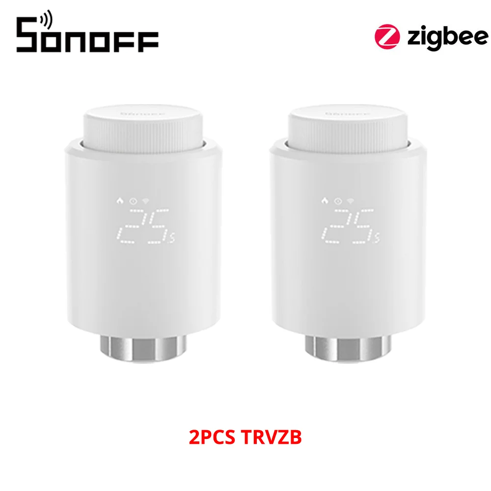 SONOFF TRVZB Zigbee thermostatisches Heizkörperventil, Smart Home, Heizung, Schäulenschutz, Fernbedienung der Gruppensteuerung über eWeLink Alexa