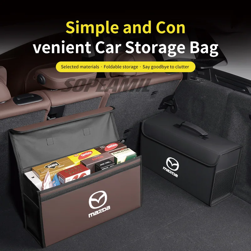 

or Mazda 3 6 SKYACTIV Axela Atenza CX30 CX60 CX70 CX80 CX3 CX5 CX9 Car Trunk Organizer Box Tailbox Stowing Tidying Storage Bag