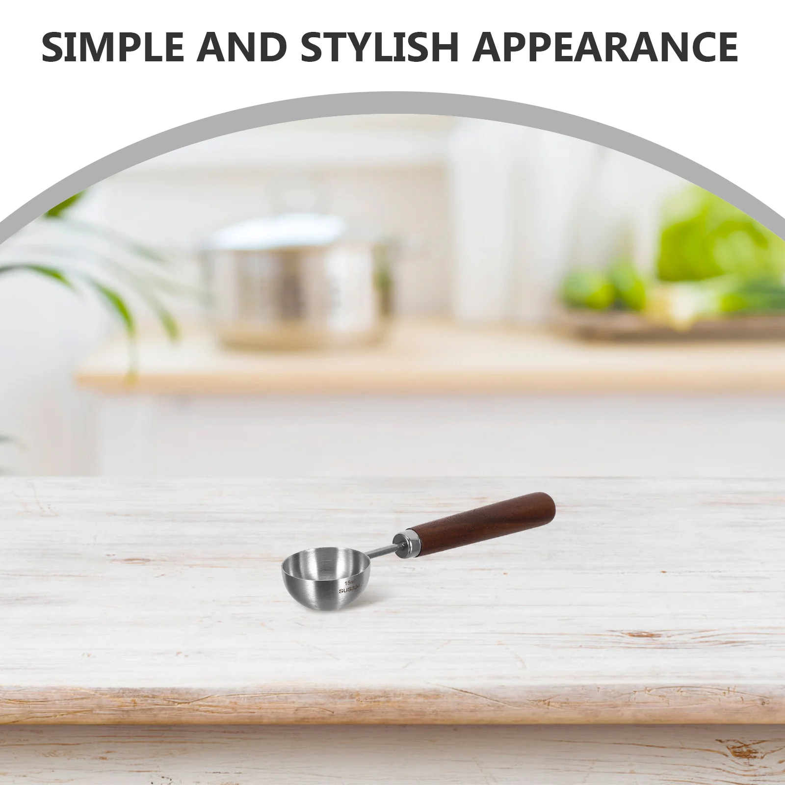 

Coffee Measuring Spoon 1 Piece Stainless Steel for Precise Coffee Powder Scooping Kitchen Accessory Tool