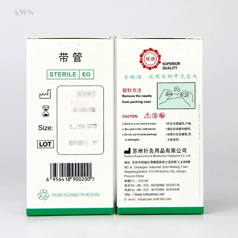 1000 Tradition Acupuncture Needle Huaqiu with Tube Beauty Body Massager Zhen Jiu Acupoint Stimulation Slim