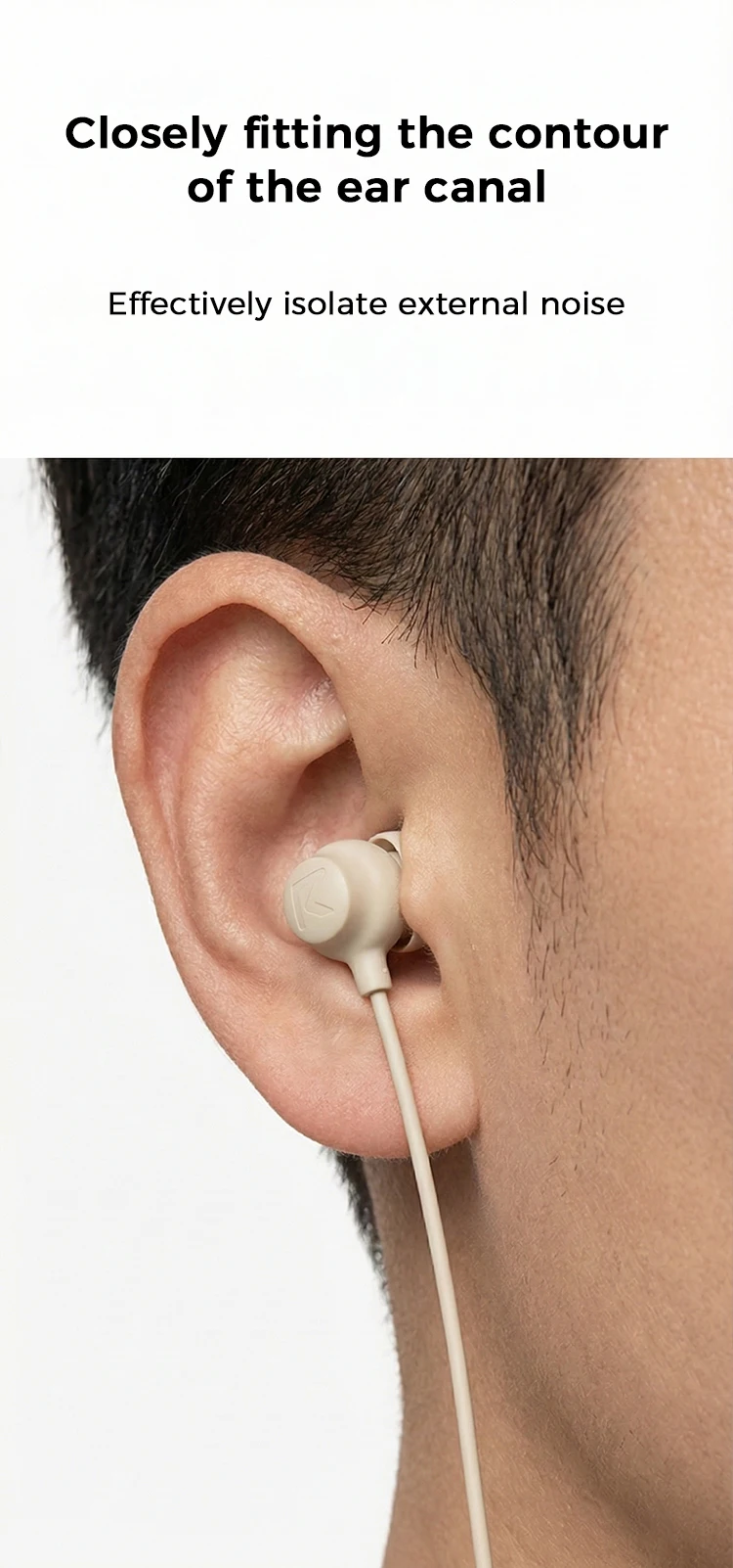 USB Type C Silicone Sleep Wired Earphones In Ear Headphones With Mic In-line Control For iPhone Samsung Noise Reduction Earbuds