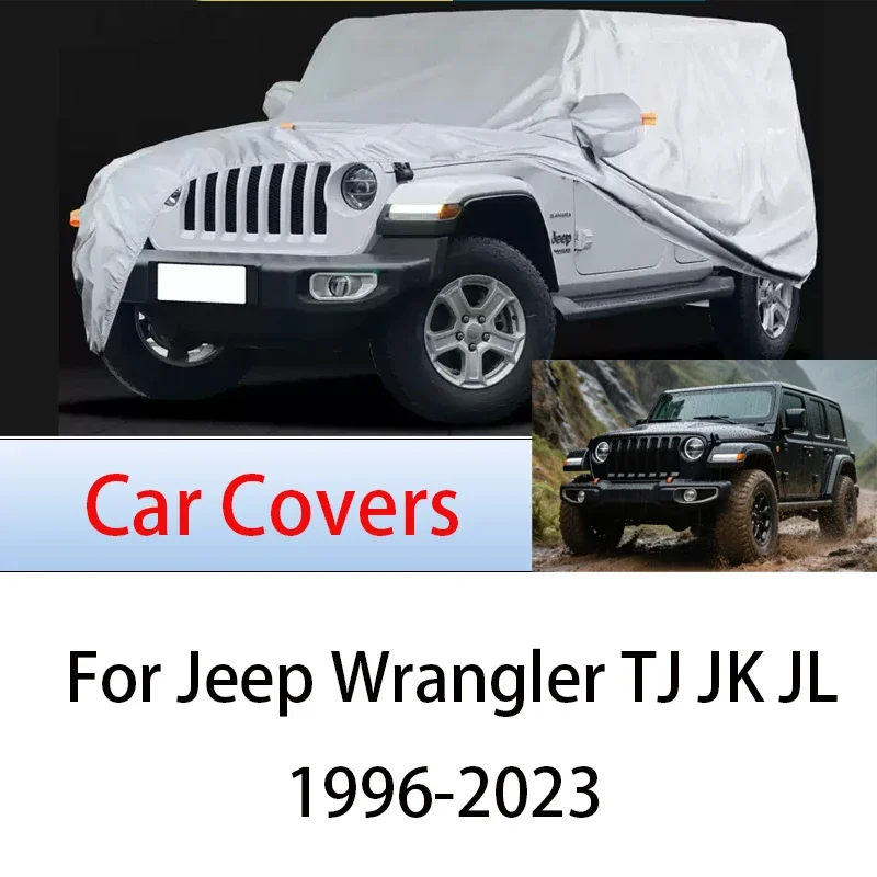 

For Jeep Wrangler Outdoor Protection Full Car Covers Snow Cover Sunshade Waterproof Dustproof Exterior Car cover protection