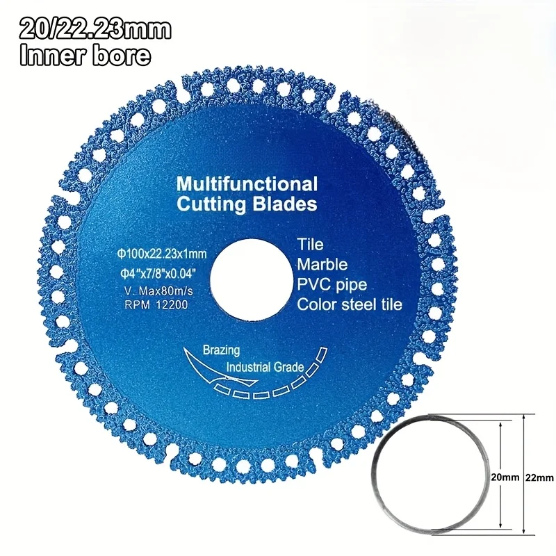 

Ultra-Thin Multifunctional Cutting Saw Blade 110/125mm for Ceramic Tile & Glass Angle Grinder Disc