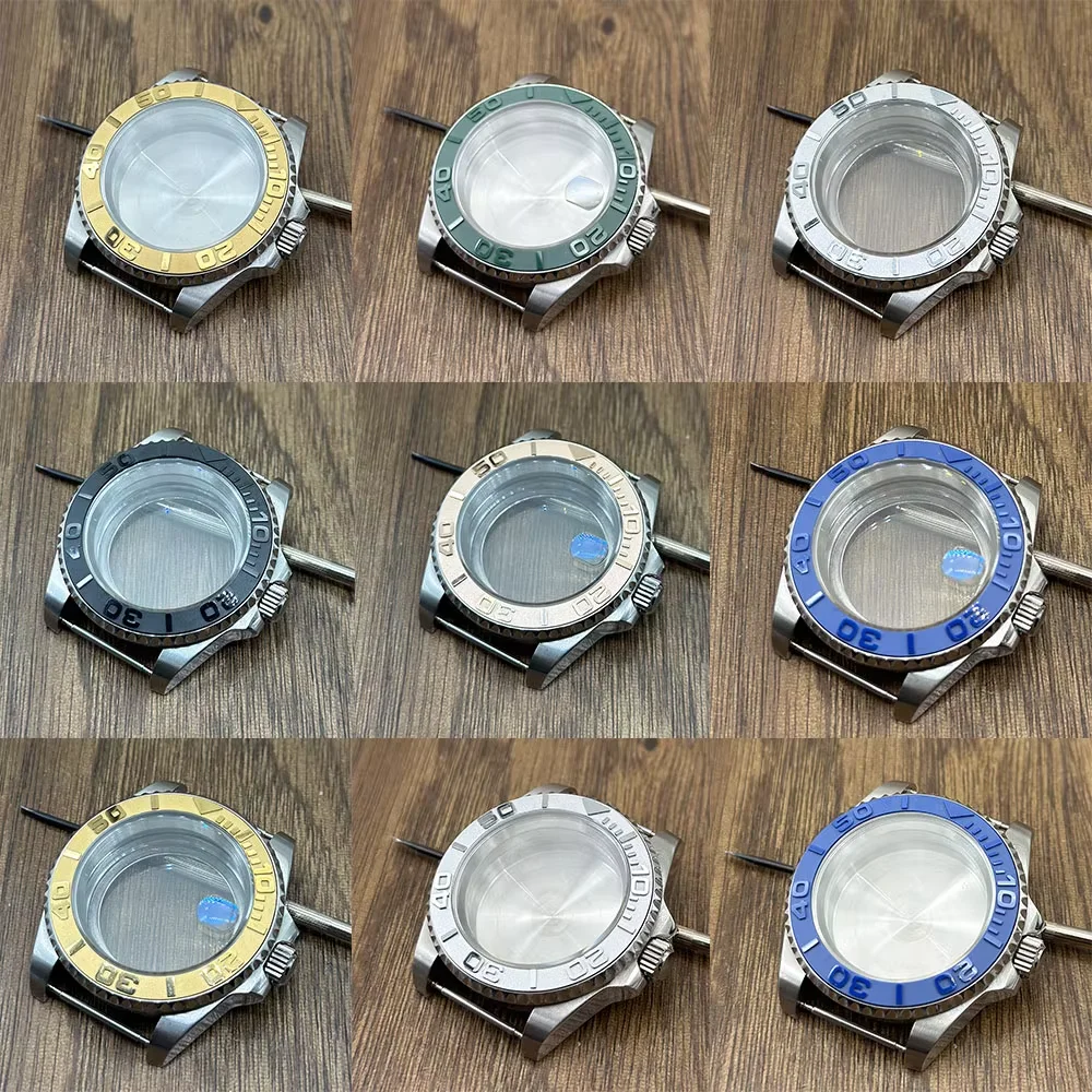 40mmゴールドサファイアケース、gmtシリーズベゼル付き：285mmダイヤル、nh34、nh35、nh36、nh38、8215、2836ムーブメント対応、耐水性：100