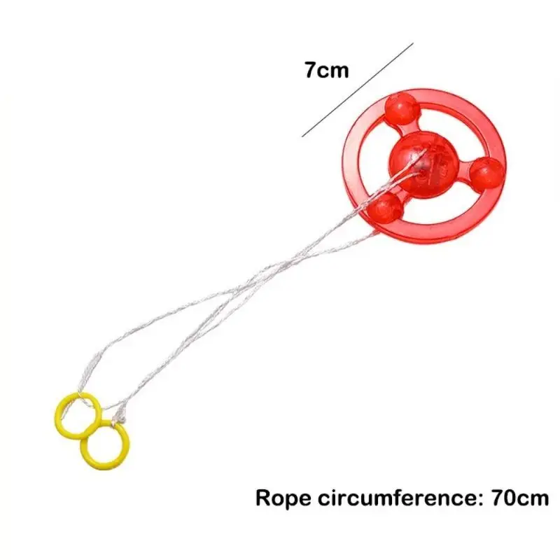 LED Flashing Pull Line Flywheel Gyro Toy Hand Spinning Fitness Novelty Party Pinata Filler Holiday Present Kids Creative