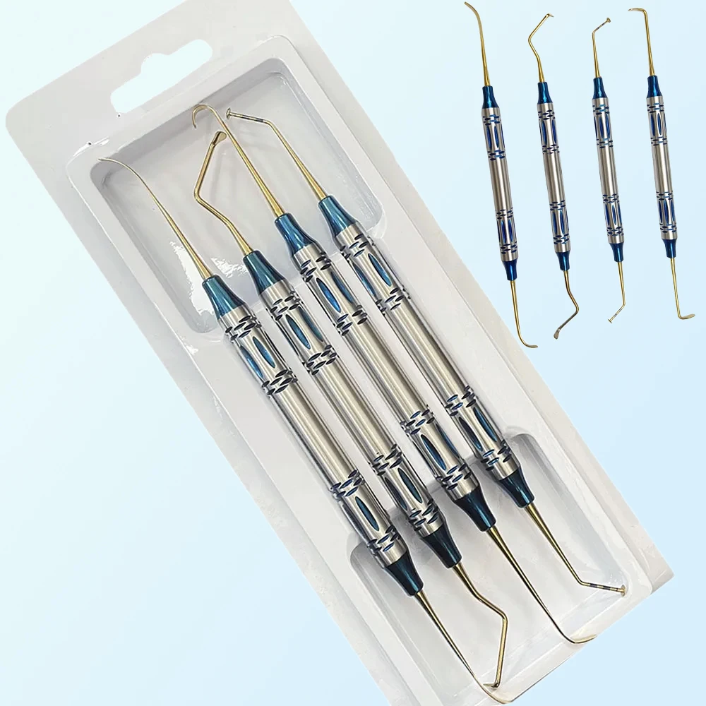 

4Pc/set Dental Implant Sinus Lift Lifting Elevator Instrument Tool Periosteal Separator Stainless Steel Double Ends Autoclavable