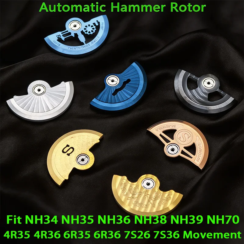NH35 Movement Automatic Oscilating Weight Hammer Rotor Fits NH34 NH35 NH36 NH38 4R 6R 7S Movement SKX007 Watch Replace Parts