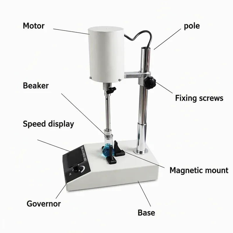 High Speed Lab Mixer Dispersion Stirrer Homogenizer Chemical Laboratory Equipment Effective Mixing Device for Research