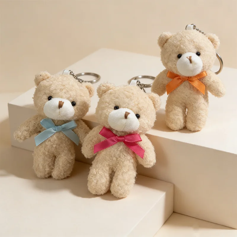 30/20/10 Stück Mini-Teddybären, kleine weiche Plüsch-Teddybären, Plüschbären in Großpackung für Geburtstagsfeier-Dekoration, Gastgeschenke, Taschenanhänger, Schlüsselanhänger – Detail 2