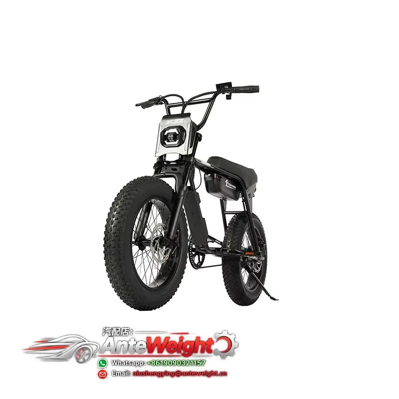 Off-road Brushless Electric Motorcycle 48V 80km/h with Rear Hub Lithium Battery Fully Suspended Steel Frame Adult Bike