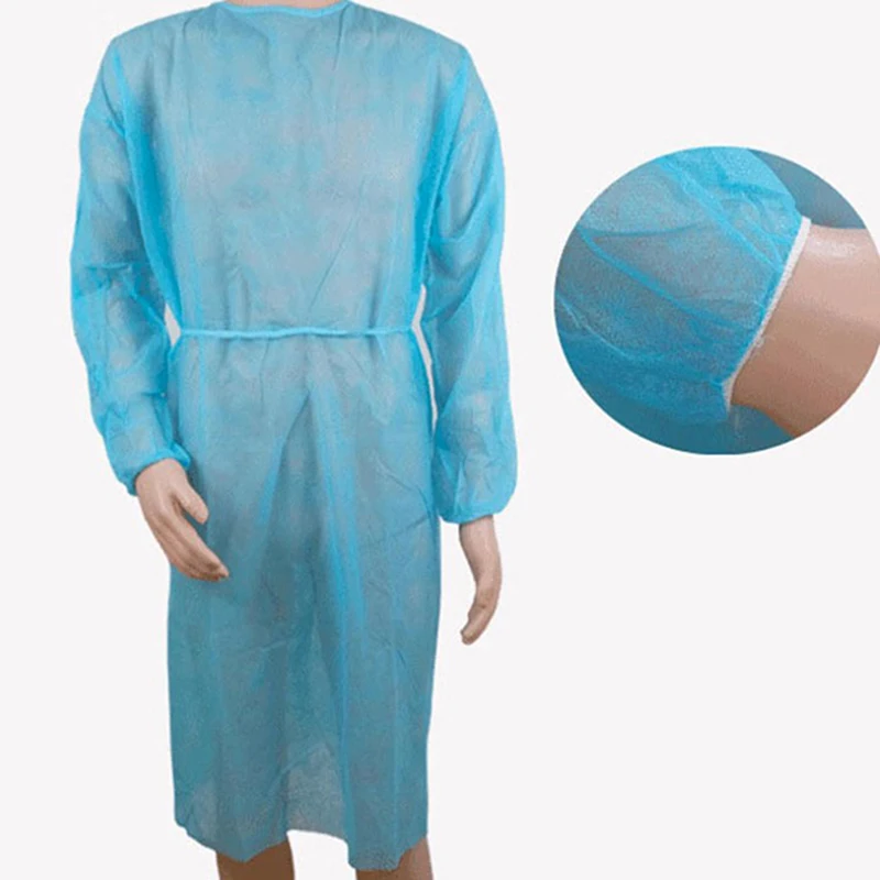 1pcs Disposable Medical Laboratory Isolation Cover Gown Surgical Clothes Uniform