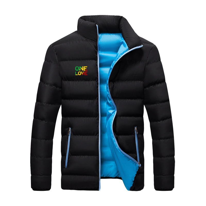 

One Love jacket Men, Slim Fit And Thick style, Able office worker, Business Winter Thick And Fat , Warm For Middle-aged And Coat