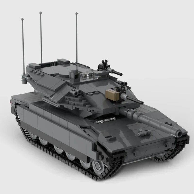 Militair voertuigmodel Moc Bouwstenen C1 MBT Slagveld Tanktechnologie Modulaire blokken Cadeau Kerstspeelgoed DIY Set Montage