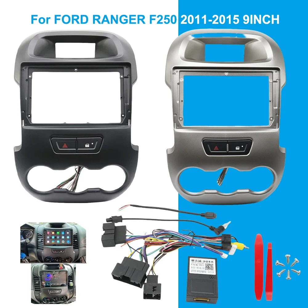 

9 Inch Stereo Housing Panel for FORD Ranger F250 2011-2015 Dashboard Fascia Adapter
