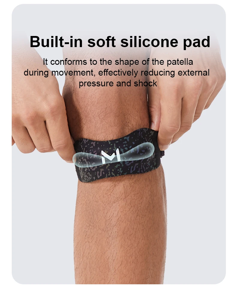 Knee Pas Premium Knie-Patellabänder - Verstellbare Sport-Kniebandage, Patella-Stabilisierungsband Knieunterstützung mit Sicherer Passform – Detail 2