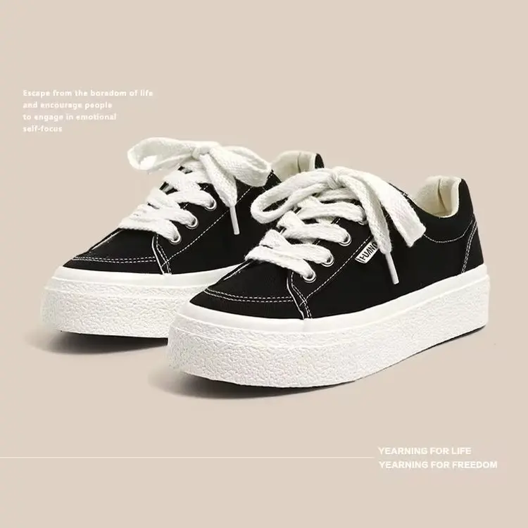 Canvas shoes for women in spring and summer 2025 new canvas breathable sports board shoes for women