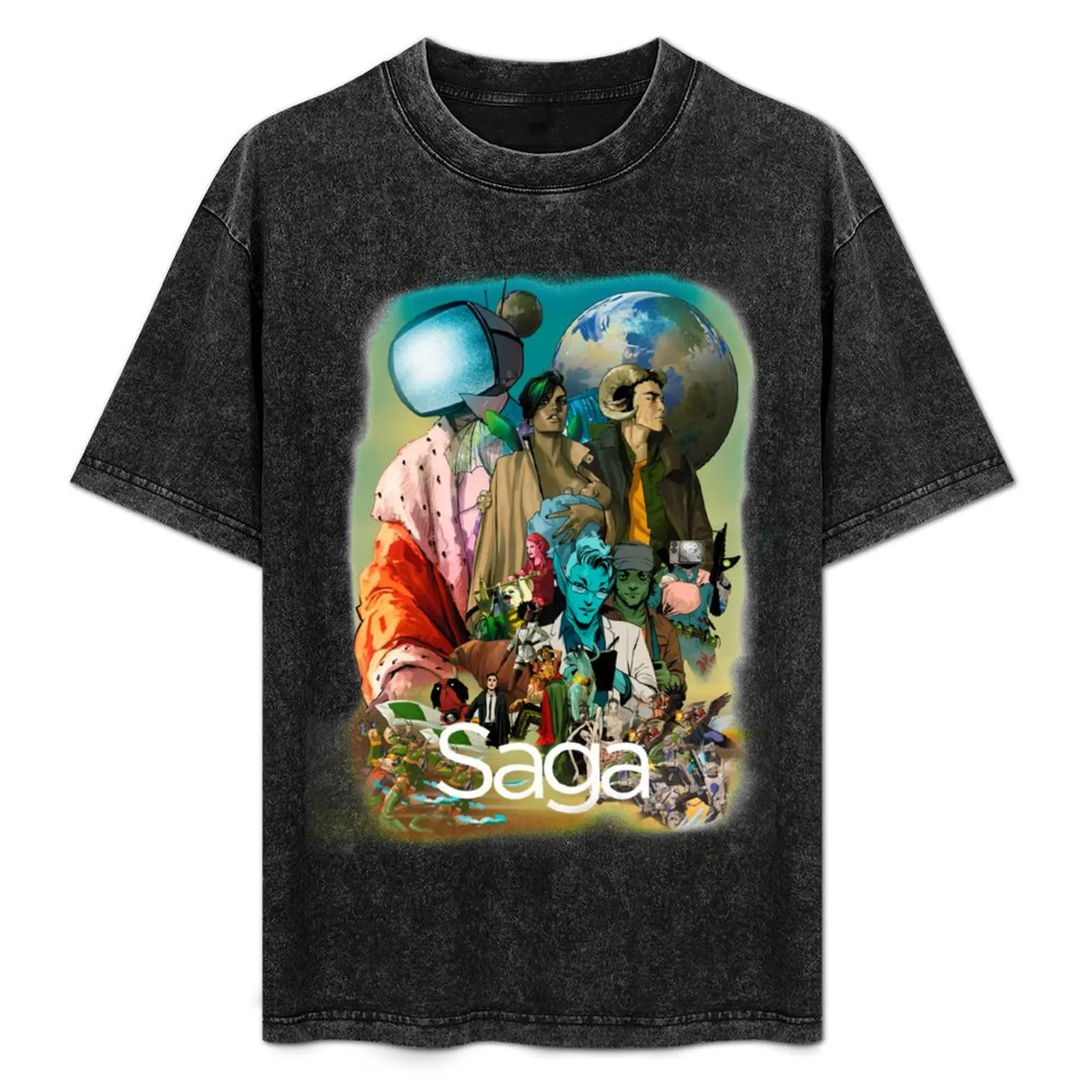 Camiseta geek con personajes de cómics de Saga, camiseta transpirable de manga corta para entrenamiento