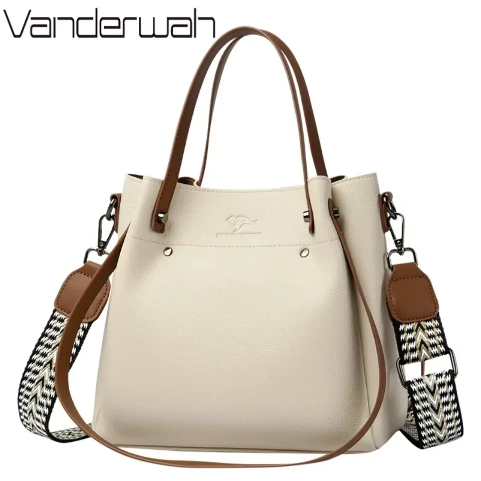 High Quality Pu Leather Shoulder Crossbody Bags for Women 2025 Luxury Handbags Women Bags Large Capacity Tote Messenger Bag