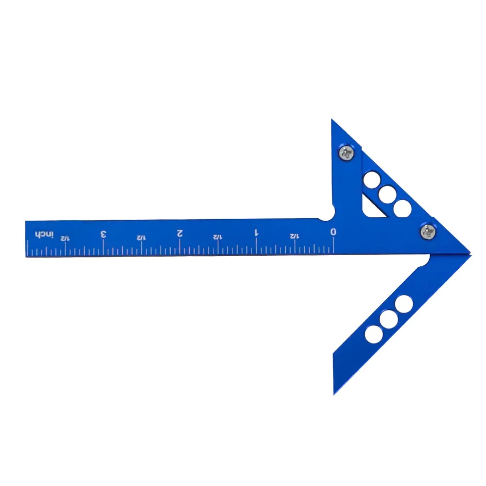 

Precise Aluminum Alloy Center Gauge 90 Degree Blue Center Scribe 45 Degree Center Finder Tool Carpenter