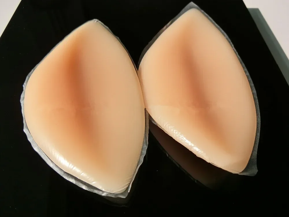 1pair Medical Silicone Breast Chest Pad Insert Patch Chest Expansion Dumplings Shape Boobs Enhancer Stand Chest Pad Inserts