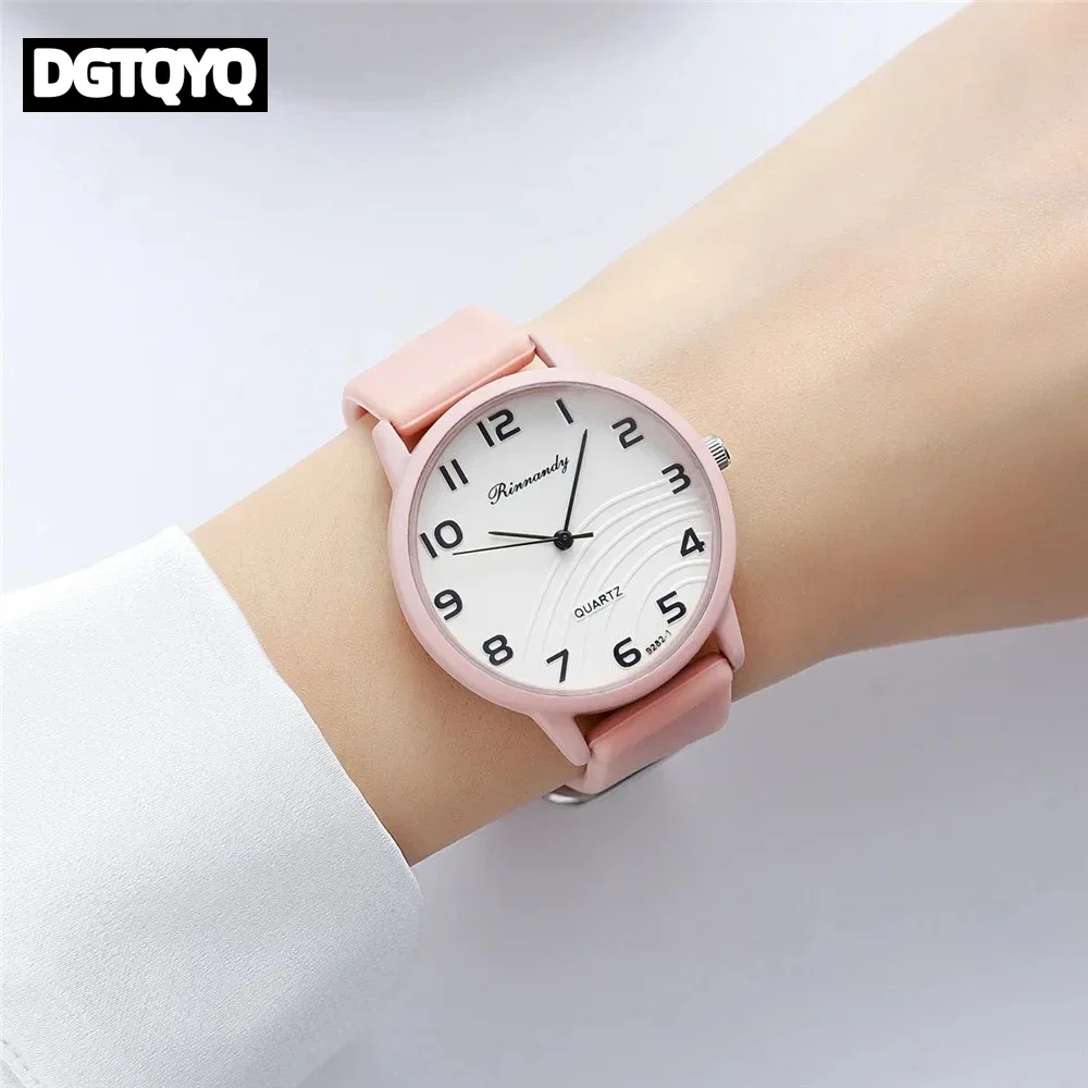 Fashion Arabic Dial Women Watches Simple Silicone Band Ladies Quartz Watch Sports Ladies Clock Wristwatches Reloj Mujer