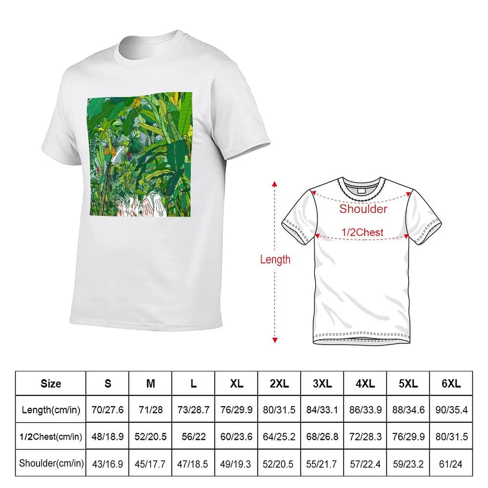 Tropical Bunnies T-Shirt t shirt personalised men t shirt cotton 100% t shirts designer T-shirt