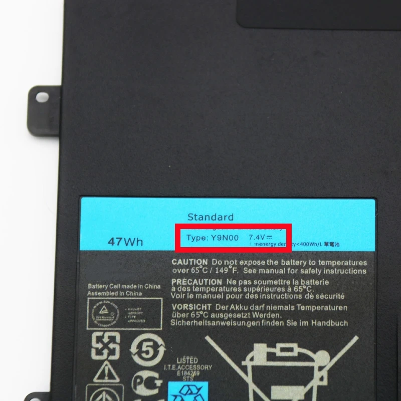 RozFaro Y9N00 C4K9V 3H76R 489XN WV7G0 PKH18 Battery For Dell XPS 12 L221X 9Q23 9Q33 12D-1708 13 9333 L321X L322X L311X P20S P29G