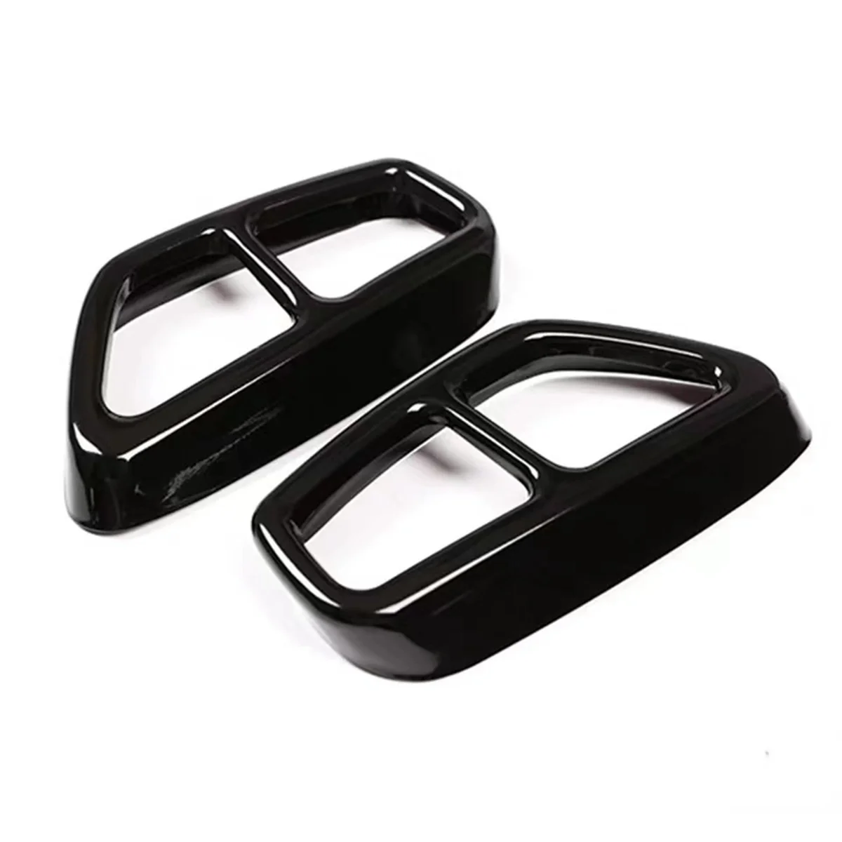 Rear Dual Exhaust Pipe Cover Trims for BMW 5 Series G30 G31 2017-2022 Tailpipe Trim Frame Car Exterior Modification A