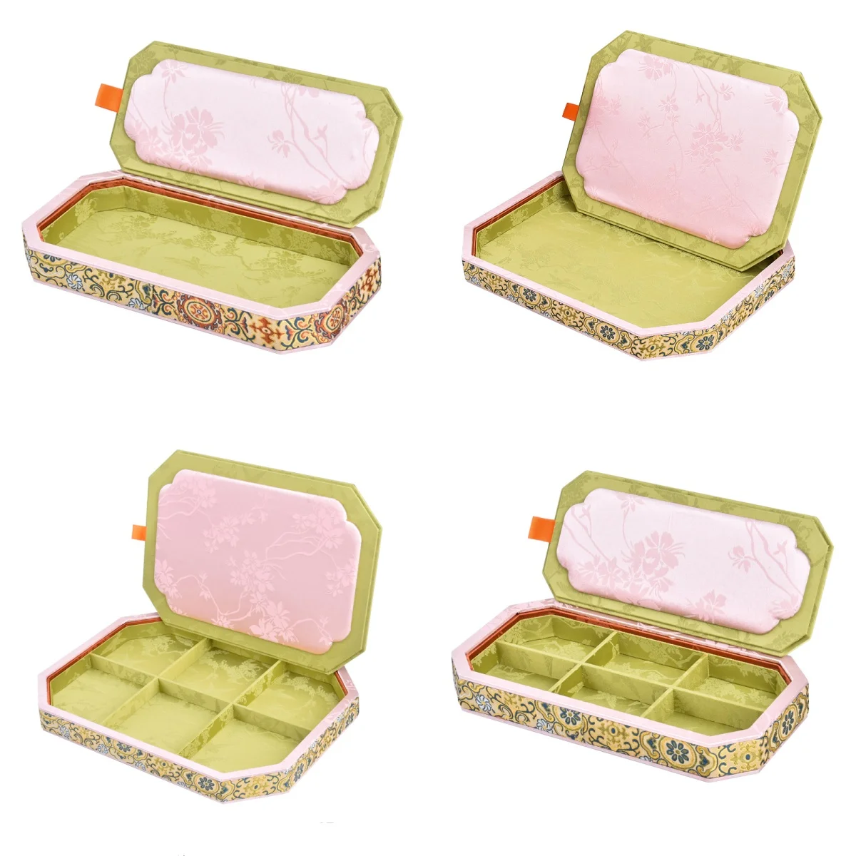 Palace Wind Belt Cover Jewelry Box Jewelry Tray Display Plate Jewelry and Jade Ware Display Storage Box Ring Bracelet Display