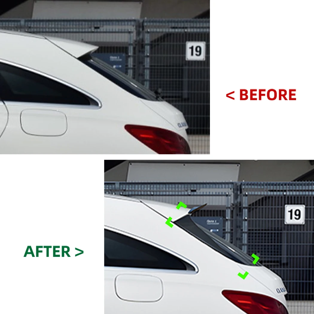 For Mercedes CLA Class Shooting Brake X117 2013-2019 Rear Window Side Spoiler Wing Styling Auto Canards Splitter Car Accessories