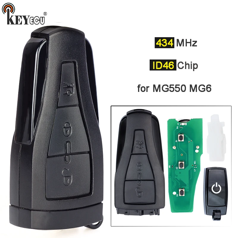 

Запасной модуль KEYECU 434 МГц ID46 / PCF7941 для MG MG550 MG6