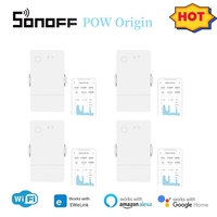 SONOFF POW Origin 16A Smart Power Meter Switch POWR2 Upgrade Version With Overload Protection Work With eWeLink Alice Google